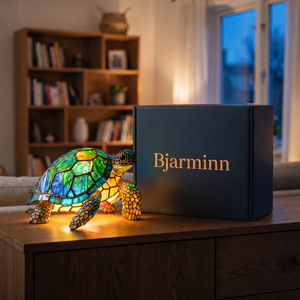 Dýralampi – Skjaldbaka með gjafaöskju frá Bjarmanum